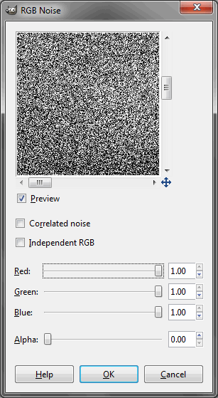 RGB Noise filter